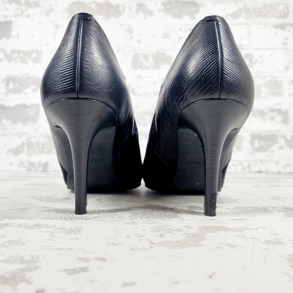 Cole Haan Womens Black Suede Elastic Gore Ankle Boots K23 - Picture 6 of 12